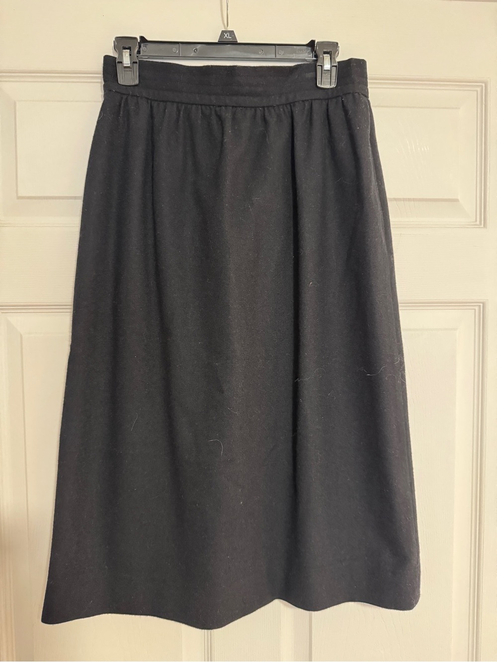 Classic vintage Black A-Line Women’s wool Skirt - Picture 1 of 7